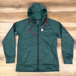 Topo Designs Mens Green Space Dye Full Zip Hoodie Fleece Jacket Small Canada